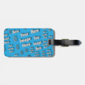 🤍 Creëer uw eigen aangepaste Sjabloon Bagagelabel (Achterkant horizontaal)