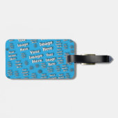 🤍 Creëer uw eigen aangepaste Sjabloon Bagagelabel (Achterkant horizontaal)