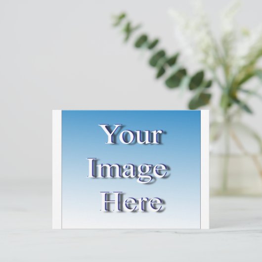 🤍 Creëer uw eigen aangepaste Sjabloon Briefkaart (Staand voorkant)