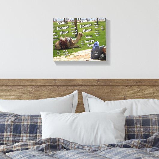 🤍 Creëer uw eigen aangepaste Sjabloon Canvas Afdruk (Insitu (Slaapkamer))