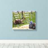 🤍 Creëer uw eigen aangepaste Sjabloon Canvas Afdruk (Insitu (Houten vloer))