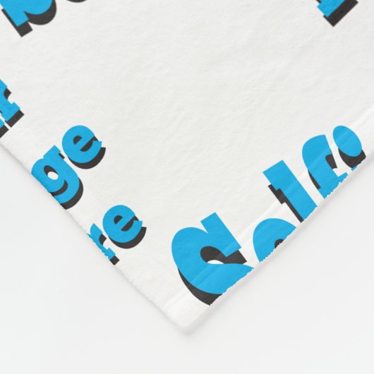 🤍 Creëer uw eigen aangepaste Sjabloon Fleece Deken (Hoek)