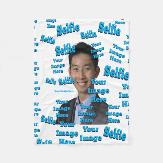 🤍 Creëer uw eigen aangepaste Sjabloon Fleece Deken (Voorkant)