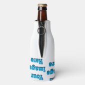 🤍 Creëer uw eigen aangepaste Sjabloon Flesjeskoeler (Fles Achterkant)