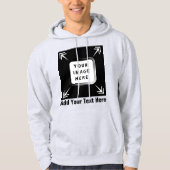 Creëer uw eigen aangepaste Sjabloon gepersonalisee Hoodie (Voorkant)