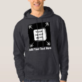 Creëer uw eigen aangepaste Sjabloon gepersonalisee Hoodie (Voorkant)
