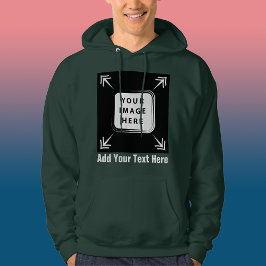 Creëer uw eigen aangepaste Sjabloon gepersonalisee Hoodie