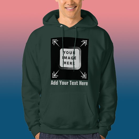 Creëer uw eigen aangepaste Sjabloon gepersonalisee Hoodie