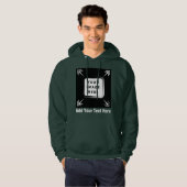 Creëer uw eigen aangepaste Sjabloon gepersonalisee Hoodie (Voorkant volledig)