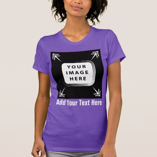 Creëer uw eigen aangepaste Sjabloon gepersonalisee T-shirt (Voorkant)