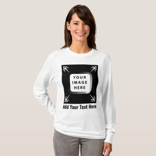 Creëer uw eigen aangepaste Sjabloon gepersonalisee T-shirt (Voorkant volledig)