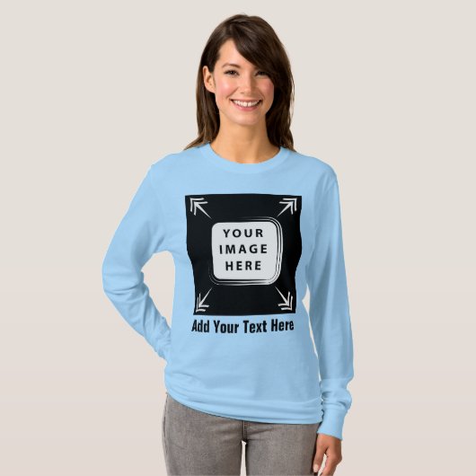 Creëer uw eigen aangepaste Sjabloon gepersonalisee T-shirt (Voorkant volledig)