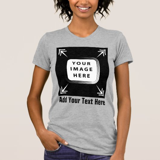 Creëer uw eigen aangepaste Sjabloon gepersonalisee T-shirt (Voorkant)