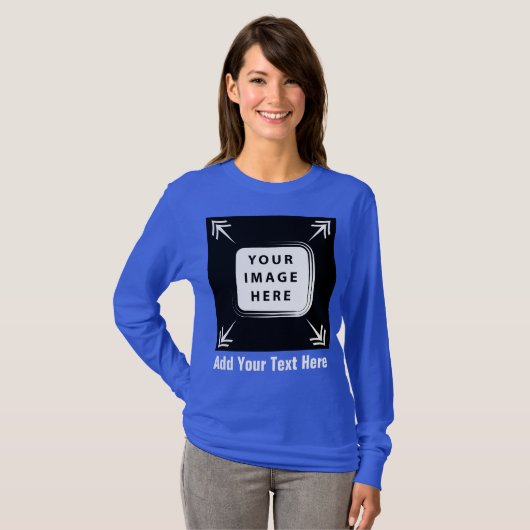 Creëer uw eigen aangepaste Sjabloon gepersonalisee T-shirt (Voorkant volledig)