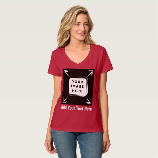 Creëer uw eigen aangepaste Sjabloon gepersonalisee T-shirt (Voorkant volledig)