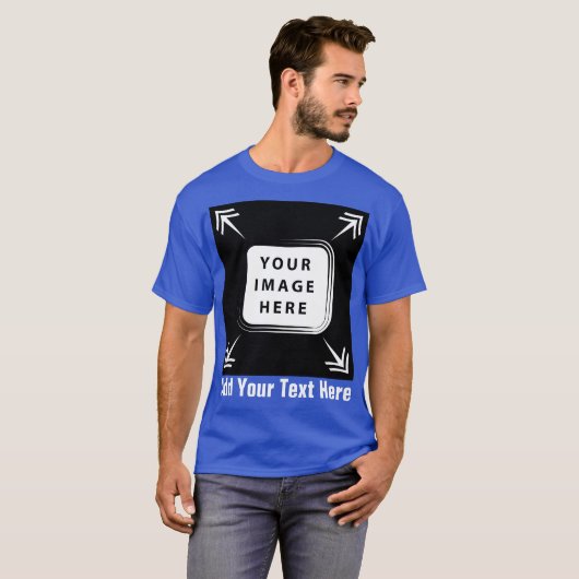Creëer uw eigen aangepaste Sjabloon gepersonalisee T-shirt (Voorkant volledig)
