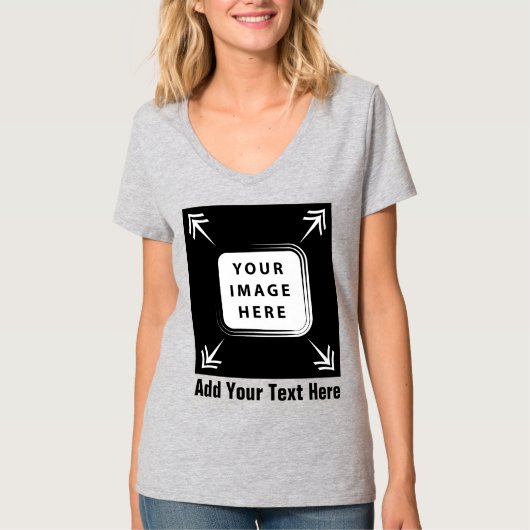 Creëer uw eigen aangepaste Sjabloon gepersonalisee T-shirt (Voorkant)