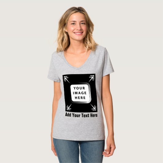 Creëer uw eigen aangepaste Sjabloon gepersonalisee T-shirt (Voorkant volledig)