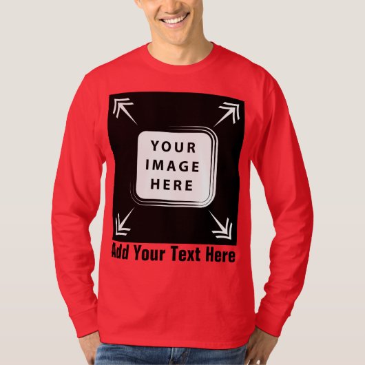 Creëer uw eigen aangepaste Sjabloon gepersonalisee T-shirt (Voorkant)