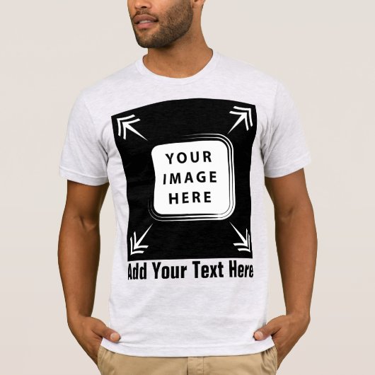 Creëer uw eigen aangepaste Sjabloon gepersonalisee T-shirt (Voorkant)