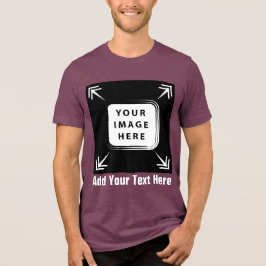 Creëer uw eigen aangepaste Sjabloon gepersonalisee Tri-Blend Shirt