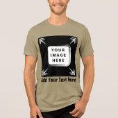 Creëer uw eigen aangepaste Sjabloon gepersonalisee Tri-Blend Shirt (Voorkant)