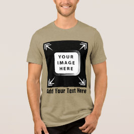 Creëer uw eigen aangepaste Sjabloon gepersonalisee Tri-Blend Shirt