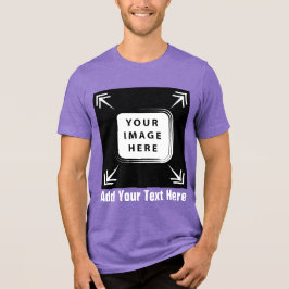 Creëer uw eigen aangepaste Sjabloon gepersonalisee Tri-Blend Shirt