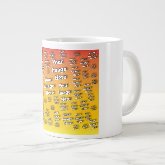 🤍 Creëer uw eigen aangepaste Sjabloon Grote Koffiekop (Voorkant rechts)