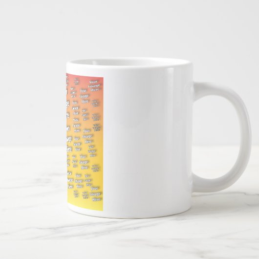 🤍 Creëer uw eigen aangepaste Sjabloon Grote Koffiekop (Rechts)