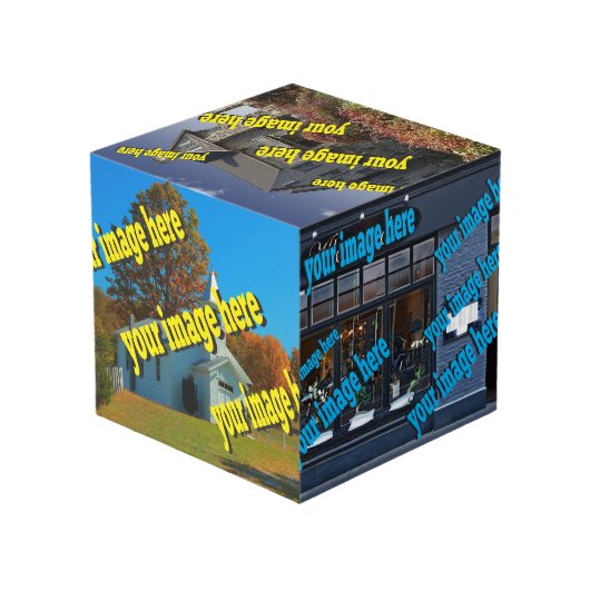 🤍 Creëer uw eigen aangepaste Sjabloon Kubus (Achter hoekig)