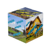 🤍 Creëer uw eigen aangepaste Sjabloon Kubus (Voorkant hoekig)