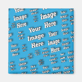 🤍 Creëer uw eigen aangepaste Sjabloon Magneet (Voorkant)