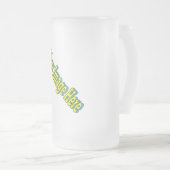 🤍 Creëer uw eigen aangepaste Sjabloon Matglas Bierpul (Voorkant rechts)