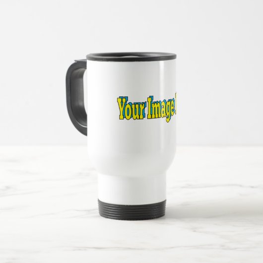 🤍 Creëer uw eigen aangepaste Sjabloon Reisbeker (Voorkant links)