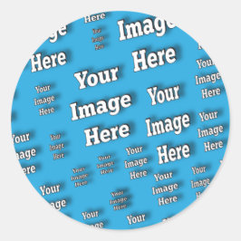 🤍 Creëer uw eigen aangepaste Sjabloon Ronde Sticker