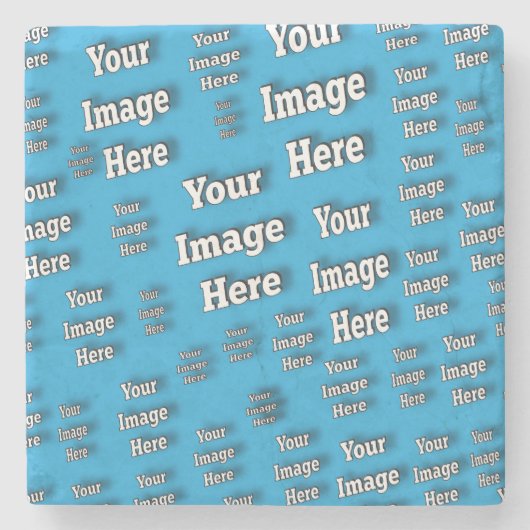 🤍 Creëer uw eigen aangepaste Sjabloon Stenen Onderzetter (Voorkant)