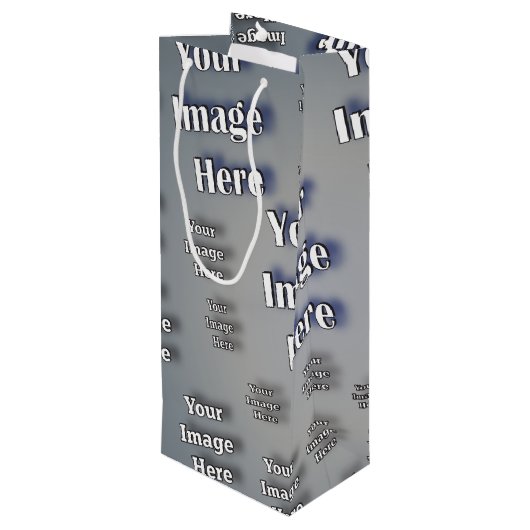 🤍 Creëer uw eigen aangepaste Sjabloon Wijn Cadeautas (Achterkant Gekanteld)