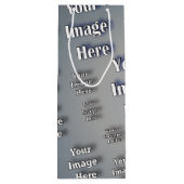 🤍 Creëer uw eigen aangepaste Sjabloon Wijn Cadeautas (Achterkant)