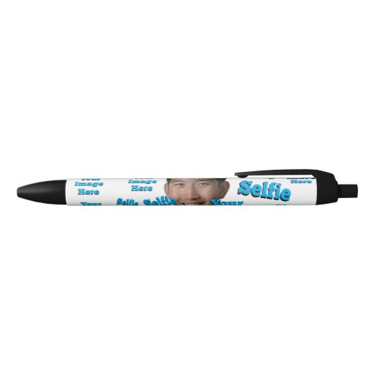 🤍 Creëer uw eigen aangepaste Sjabloon Zwarte Inkt Pen (Bovenkant)