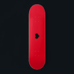 Creëer Uw eigen aangepaste skateboard ontwerp<br><div class="desc">Creëer Uw eigen aangepaste rode skateboard ontwerp</div>