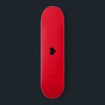Creëer Uw eigen aangepaste skateboard ontwerp<br><div class="desc">Creëer Uw eigen aangepaste rode skateboard ontwerp</div>