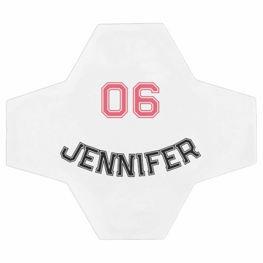 Creëer Uw Eigen Aangepaste Speler Jersey Nummer Na Voetbal (Enkel)