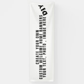 Creëer Uw eigen aangepaste startpunt voor persoonl Spandoek (Verticaal)