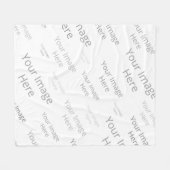 Creëer uw eigen aangepaste tapelandje, medium fleece deken (Voorkant (Horizontaal))