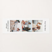 Creëer uw eigen aangepaste tekst, 3 foto's op maat yogamat (Achterkant (horizontaal))