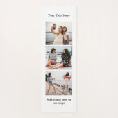 Creëer uw eigen aangepaste tekst, 3 foto's op maat yogamat (Achterkant)