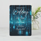 Creëer Uw eigen aangepaste tekst Blue Star Shower Kaart (Staand voorkant)