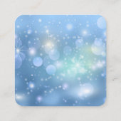 Creëer Uw eigen aangepaste tekst Bokeh Sparkles Informatiekaartje (Achterkant)