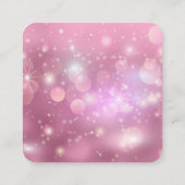 Creëer Uw eigen aangepaste tekst Bokeh Sparkles Informatiekaartje (Achterkant)